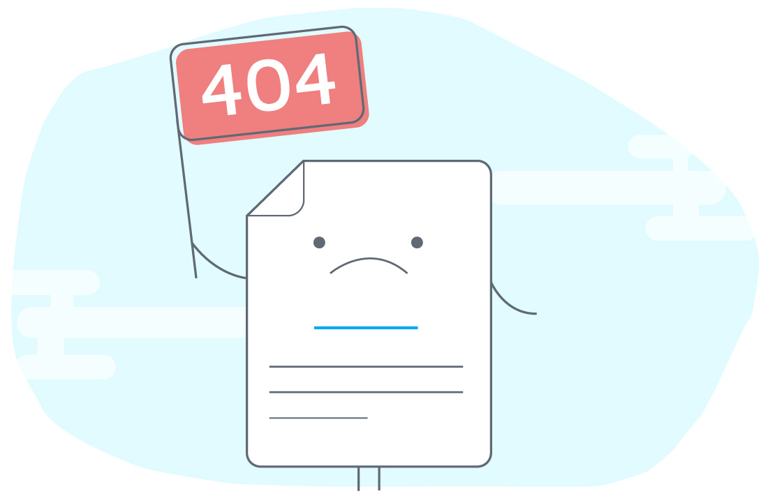 Feil 404, innhold ikke funnet
