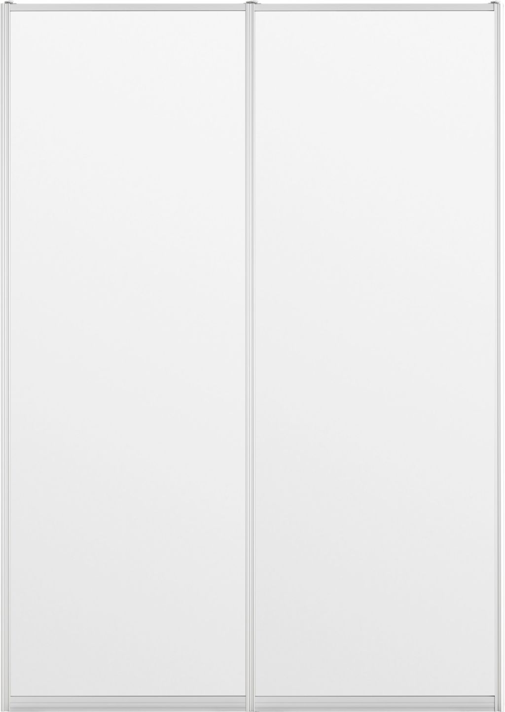 Safir 2 deuren, helder spiegelglas