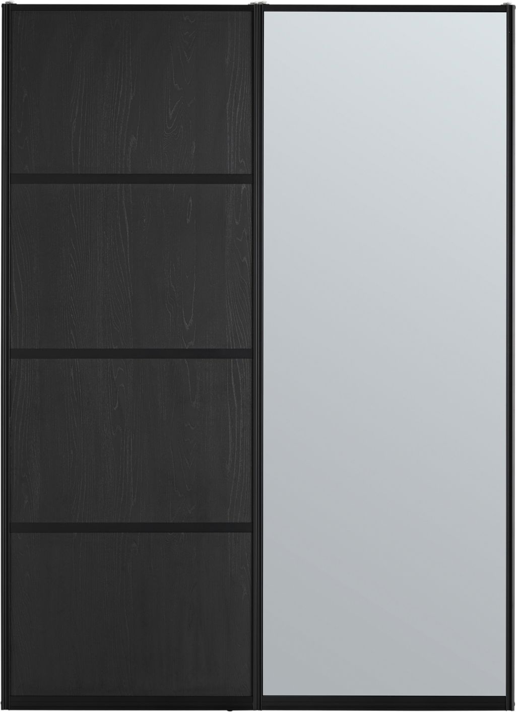 Safir 2 deuren, houtskool eiken