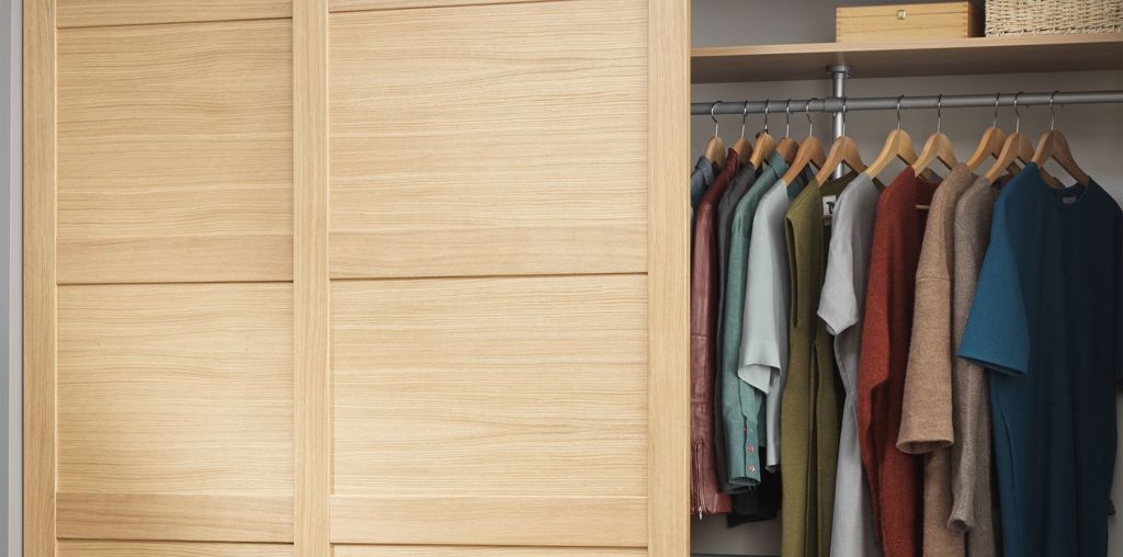 Topaz schuifdeuren in natuurlijk eiken