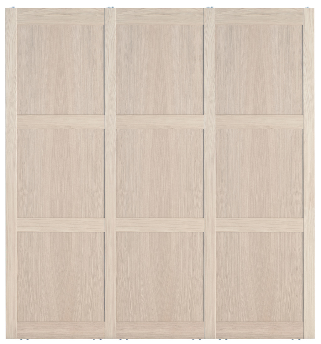 Topaz schuifdeuren in wit eiken fineer