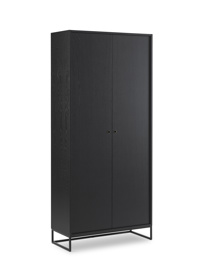 Eik skap 200 med stålunderstell, eik skap (thumbnail)