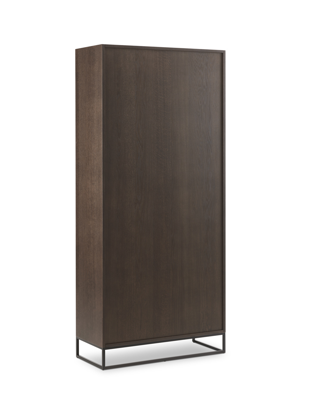 Eik skap 200 med stålunderstell, eik skap