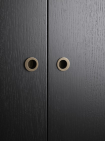 Eik skap 200 med stålunderstell, eik skap (thumbnail)