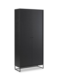 Eik skap 200 med stålunderstell, eik skap (thumbnail)